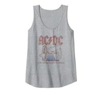 Official AC/DC for Those About to Rock Canon Rock Music Band Tank Top, Women, Heather Grey, Small
