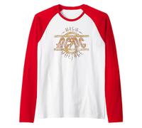 Official AC/DC High Voltage Logo Distressed Vintage Band Raglan Baseball Tee