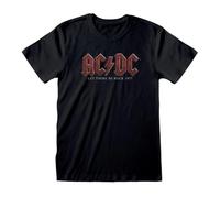 Official Ac/Dc Let There Be Rock Unisex Black T-Shirt, Medium