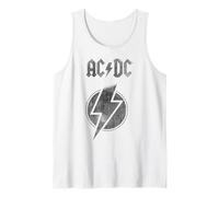 Official AC/DC Lightning Bolt Logo Vintange Rock Band Tank Top