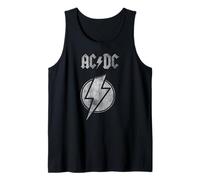 Official AC/DC Lightning Bolt Rock Music Band Logo Vintage Tank Top
