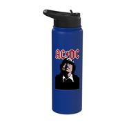 Official AC/DC Merchandise Hide Graphic Rock Stainless Steel Insulated Water Bottle