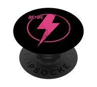 Official AC/DC Pink Distressed Logo ACDC PopSockets Adhesive PopGrip