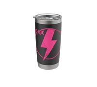 Official AC/DC Pink Distressed Logo ACDC Stainless Steel Insulated Tumbler