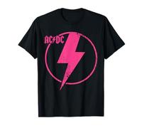 Official AC/DC Pink Distressed Logo ACDC T-Shirt