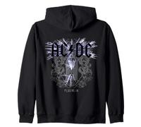 Official AC/DC Plug Me In Artwork ACDC Rock Zip Hoodie