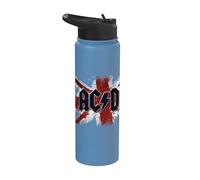 Official AC/DC Rock or Bust London Union Jack Stainless Steel Insulated Water Bottle