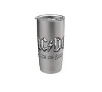 Official AC/DC Rock or Bust Silver ACDC Rock Stainless Steel Insulated Tumbler