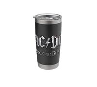 Official AC/DC Rock or Bust Silver ACDC Rock Stainless Steel Insulated Tumbler