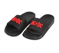 AC/DC Unisex Adult Logo Slippers (S) (Black)