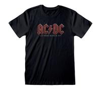 Official AC/DC T-Shirt Let There Be Rock Classic Music Band Fan Apparel Gift Fit