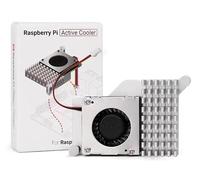 Official Active Cooler for Raspberry Pi 5, Combines an Aluminium Heatsink with a Temperature-Controlled Blower Fan to Accelerate Heat Dissipation