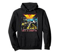 Official Aerosmith Get A Grip 93 Pullover Hoodie, Adult Unisex, Black, Medium