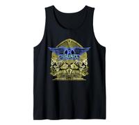 Official Aerosmith Guitar Skeletons Crest Tank Top