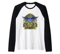 Official Aerosmith Guitar Skeletons Raglan Baseball Tee