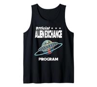Official Alien Exchange Program Funny Aliens Science Fiction Tank Top