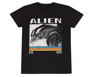 Official Alien T-Shirt 1979 Retro Bars Design Black Unisex Sci-Fi Graphic Tee