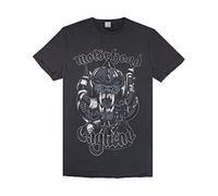 Official Amplified Motorhead Snaggletooth Mens T-Shirt (Medium) Charcoal