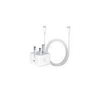 Official Apple iPhone 20W USB-C Power Adapter ,Fast Charger - 15/16/17 + 1M Woven USB-C Cable