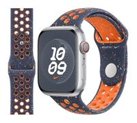 Official Apple Watch Nike Sport Band 49mm 46mm 45mm 44mm Blue Flame Size S/M