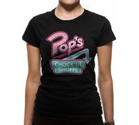 OFFICIAL ARCHIE COMICS - RIVERDALE POP'S CHOCK'LIT SHOPPE LOGO BLACK T-SHIRT