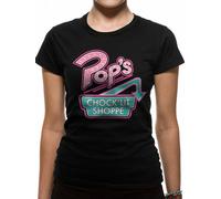 OFFICIAL ARCHIE COMICS - RIVERDALE POP'S CHOCK'LIT SHOPPE LOGO BLACK T-SHIRT
