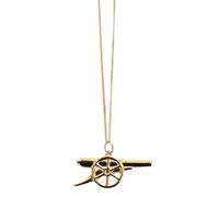 Official Arsenal 18ct Gold Plated Silver Cannon Pendant & Chain - Hallmarked Licensed Gift