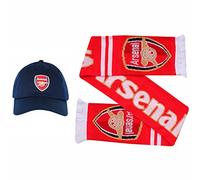 Official Arsenal Baseball Cap & Scarf Gift Set - Arsenal Fans Scarf & Cap