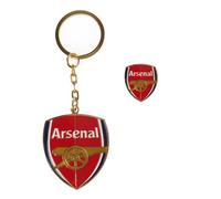 OFFICIAL ARSENAL FC badge and keyring set