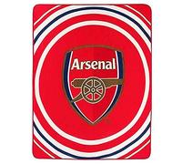 Official Arsenal FC Fleece Blanket Throw (100% Polyester & 125cm x 150cm)