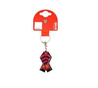 Official ARSENAL FC red and navy bar scarf design metal keyring
