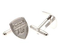 Official Arsenal Sterling Silver Shield Cufflinks - 925 Hallmarked Licensed Gift for Weddings