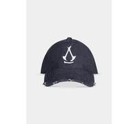 OFFICIAL ASSASSIN'S CREED SHADOWS LOGO DISTRESSED BLACK SLOUCH STRAPBACK CAP
