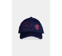 OFFICIAL ASSASSIN'S CREED SHADOWS RED LOGO SCARRED BLACK STRAPBACK BASEBALL CAP