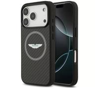 Official Aston Martin Carbon MagSafe Case Black Impact Shock iPhone 17 Pro Max