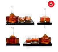 Official Atari Joystick Decanter Set with 2 x Atari Action Button Whisky Glasses and CX78+ Games Pad Tray, for Whiskey, Scotch & Gin, 750ml Decanter, 300ml Glasses, Birthday Gift for Men - ThumbsUp!