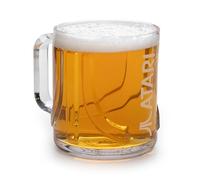 Official Atari Retro Pint Glass with Handle, Stein Beer Glass, Collectible Tankard with Embossed Logo, Novelty Beer Glass Gift for Gamers & Atari Lovers - ThumbsUp!