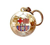 Official authentic FC Barcelona gold 3d football shape keyring