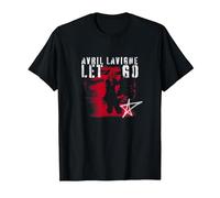 Official Avril Lavigne Let Go Spraypaint T-Shirt, Men, Black, X-Large