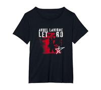 Official Avril Lavigne Let Go Spraypaint T-Shirt, Women's Plus, Black, 4X