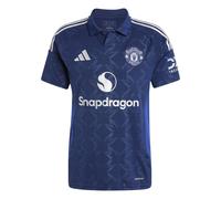 Adidas Manchester United 24/25 Away Short Sleeve T-shirt Blue S Men