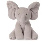 Official Baby GUND Flappy the Elephant, Interactive and Musical Cuddly Plush 12-Inch Stuffed Snuggly P Boo Teddy GiftFluffy Animal Themed Soft Toy for Newborn Boys and Girls Aged 0-12 Months