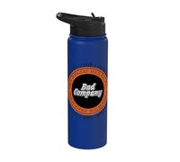 Official Bad Company Band Circle 1977 1979 Live Stainless Steel Insulated Water Bottle