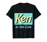 Official Barbie Ken 'Ken to The Core' Design T-Shirt, Men, Black, 6X-Large