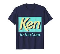 Official Barbie Ken 'Ken to The Core' Design T-Shirt, Men, Navy Blue, Large