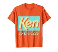 Official Barbie Ken 'Ken to The Core' Design T-Shirt, Men, Orange, Large
