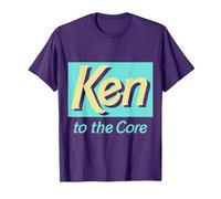 Official Barbie Ken 'Ken to The Core' Design T-Shirt, Men, Purple, 3X-Large