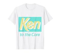 Official Barbie Ken 'Ken to The Core' Design T-Shirt, Men, White, 5X-Large