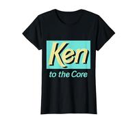 Official Barbie Ken 'Ken to The Core' Design T-Shirt, Women, Black, Small