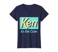 Official Barbie Ken 'Ken to The Core' Design T-Shirt, Women, Navy Blue, Medium